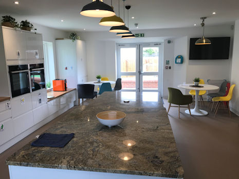 Photograph: Respite care guests can make use of all the facilities including the kitchen