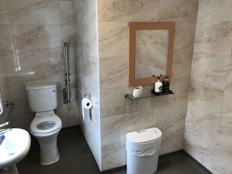 Photograph: Each respite room at Marigold centre has its' own accessible bathroom